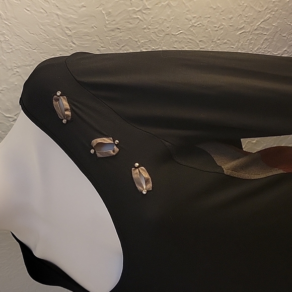 Darkwin Black Turkish Artsy Designer Long Sleeve Grunge Dress - Picture 4 of 13